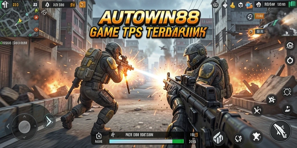 Screenshot AUTOWIN88 menampilkan action-packed gameplay TPS yang mendebarkan.