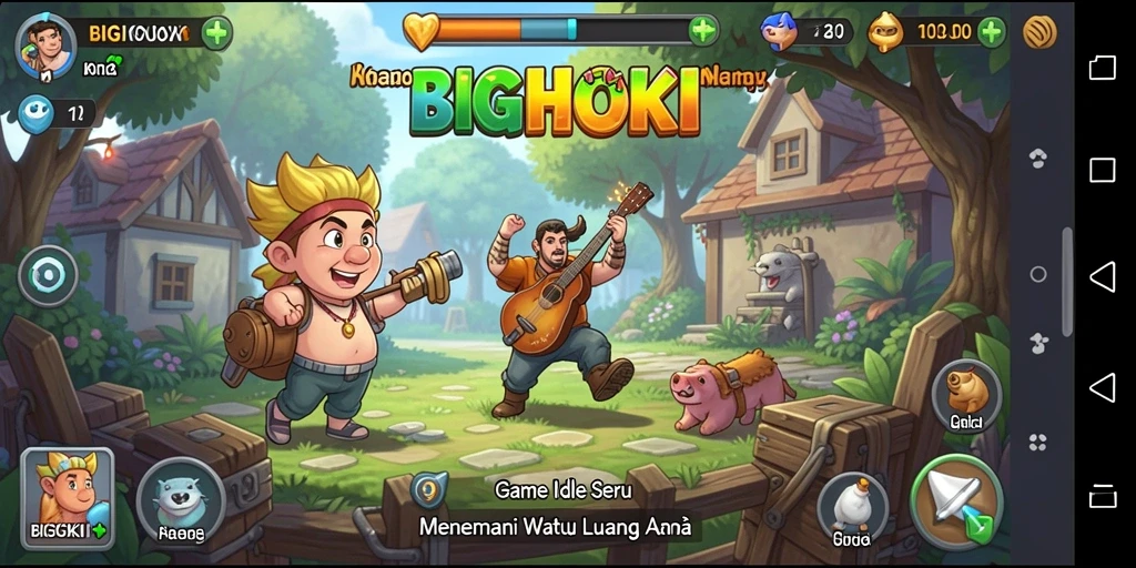 Tampilan gameplay BIGHOKI yang menarik dan menghibur.
