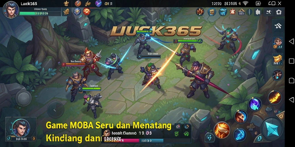 Tampilan gameplay menarik di LUCK365 dengan aksi seru dan strategi tim.