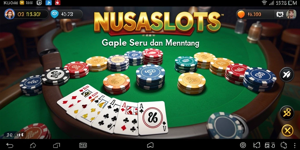 Gameplay NUSASLOTS yang seru dalam pertempuran Gaple.