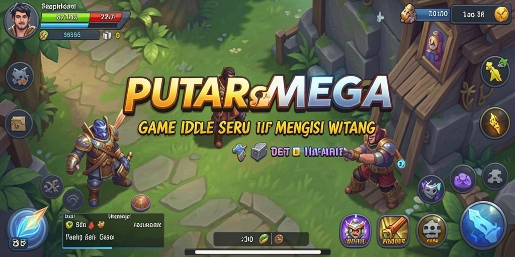 Tampilan gameplay PUTARMEGA menunjukkan keseruan dan strategi dalam permainan Idle.