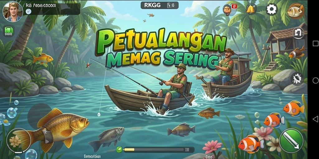 Tangkapan ikan menakjubkan dalam gameplay RKGG.