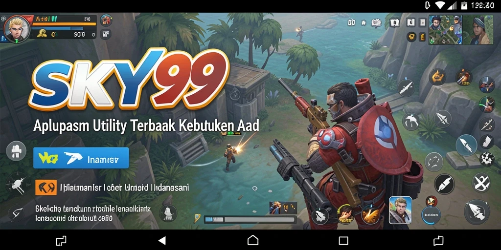 Tampilan antarmuka utama SKY99 menampilkan fungsionalitas Utility yang efisien.