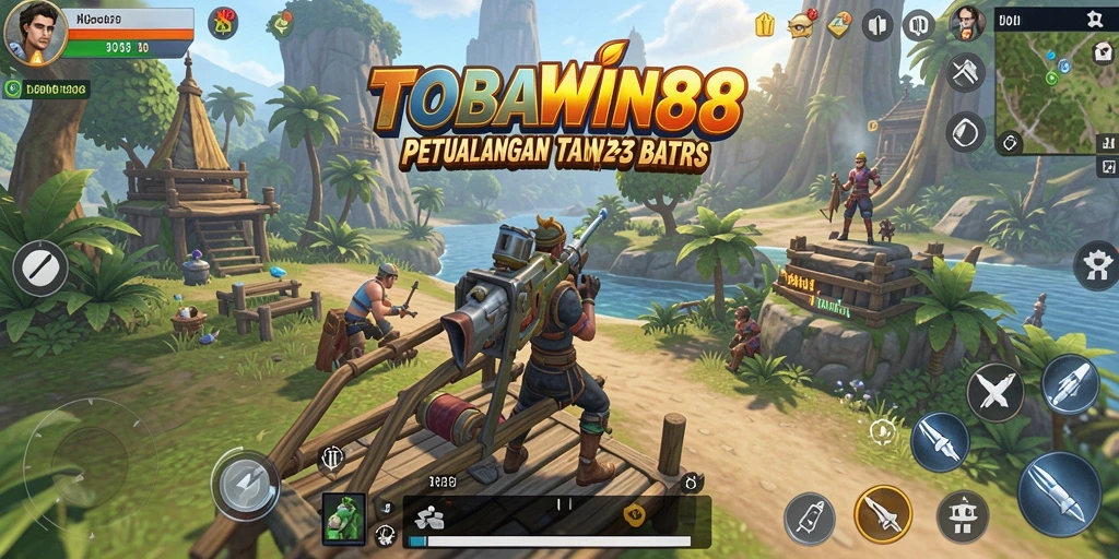 Tampilan gameplay menarik di dunia terbuka TOBAWIN88.