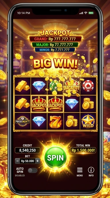 Tampilan utama aplikasi pokeronlin77.